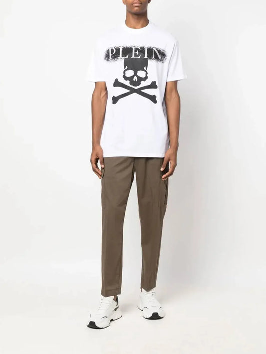PHILIPP PLEIN - Rhinestone Logo Skull T-shirt - Rack Hunt