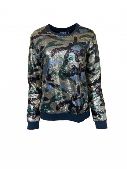 Any Old Iron - Camo Sequin Sweatshirt - Rack Hunt