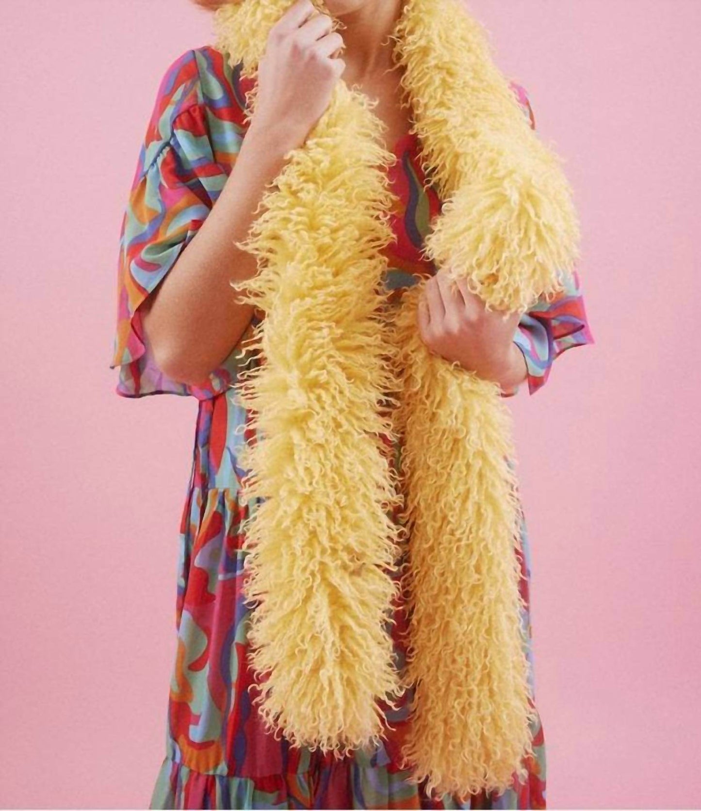 Fennco Styles - Mongolian Lamb Fur Ultra Soft Scarf - Rack Hunt