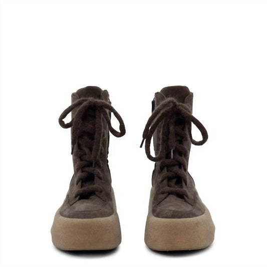 Women's Lace Up Suede Platform Boot