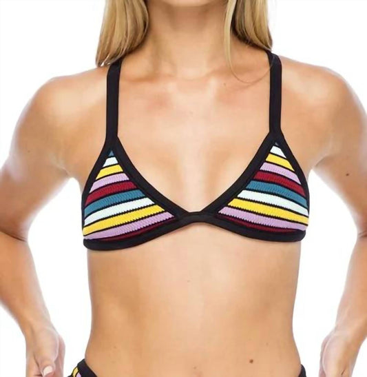 Ringlo Knit Triangle Bikini Top