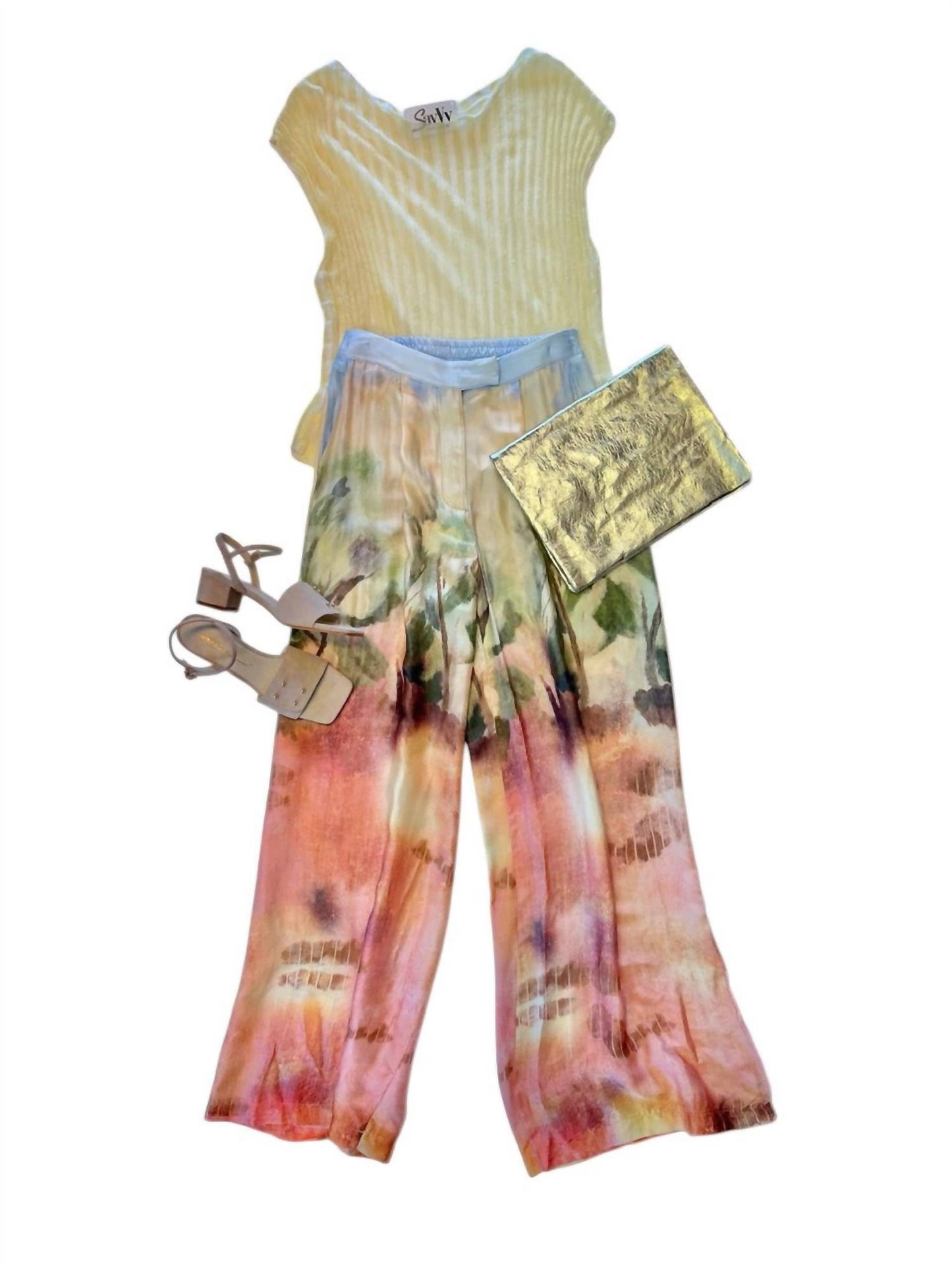 Women's Printed Wide Leg Pants
