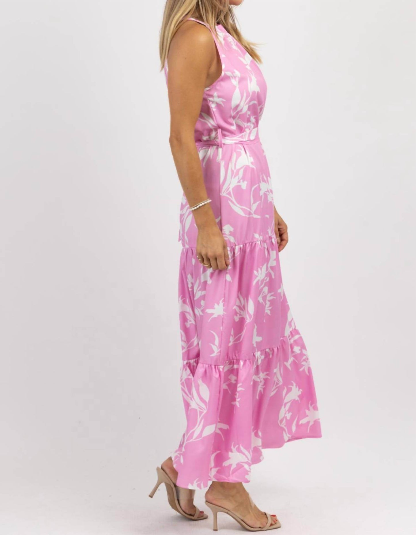 Fashion in the Box - Peony Halter Belted Maxi Dress - Rack Hunt