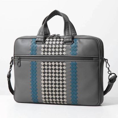 Unisex - Classic Woven Lambskin Two-way Briefcase