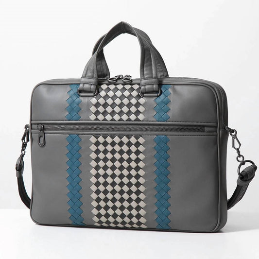 Unisex - Classic Woven Lambskin Two-way Briefcase