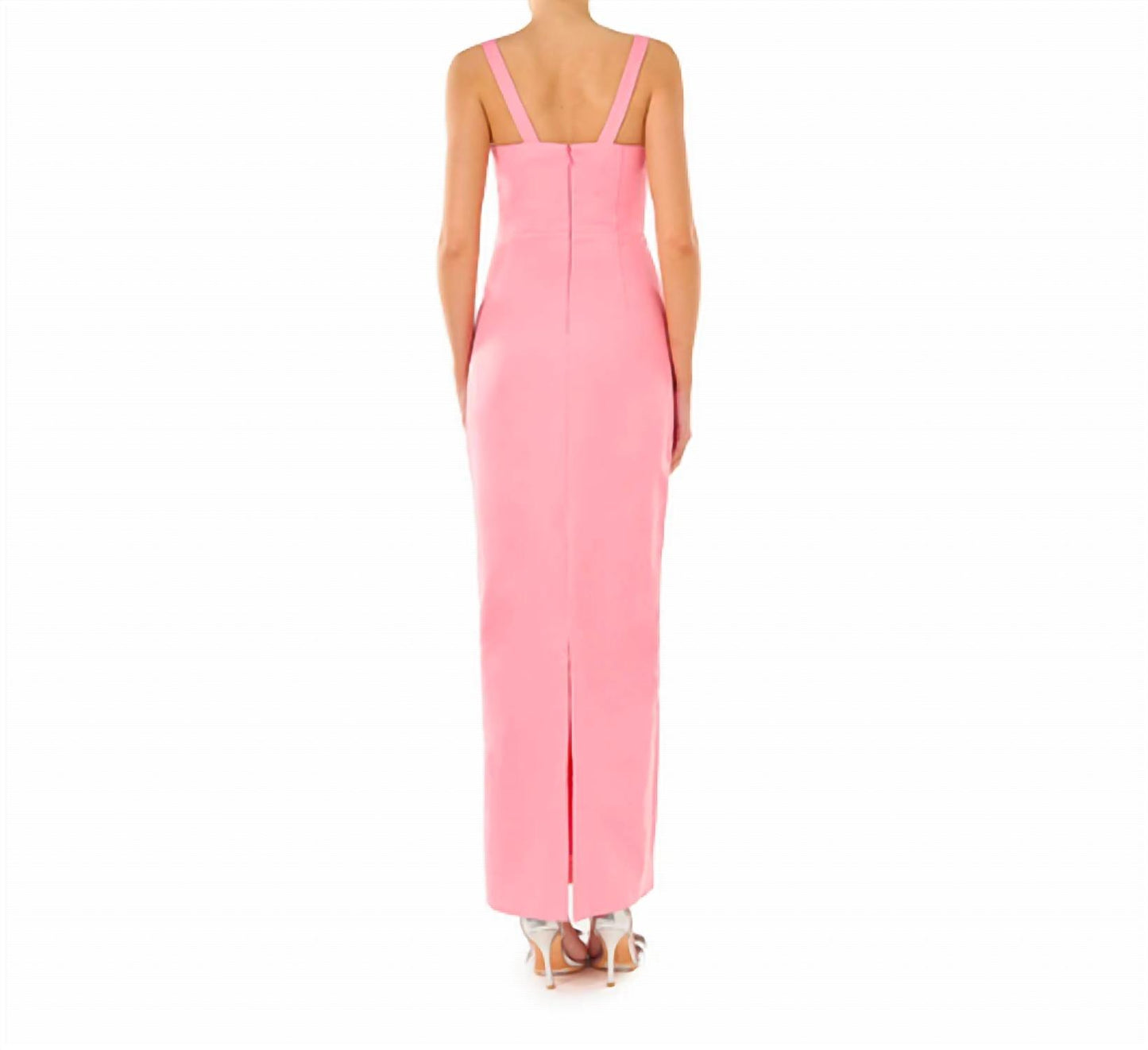 Marina Faille Column Maxi Dress