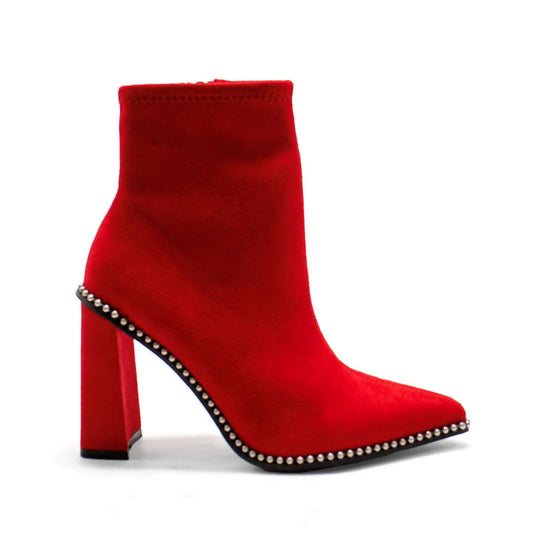 Women's Layneef Studded Block Heel Bootie