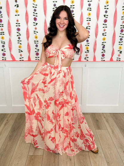 Villa Vacay High-rise Skirt Set