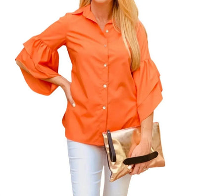 MINAN WONG - CAMELLIA TIER SLEEVE SHIRT - Rack Hunt