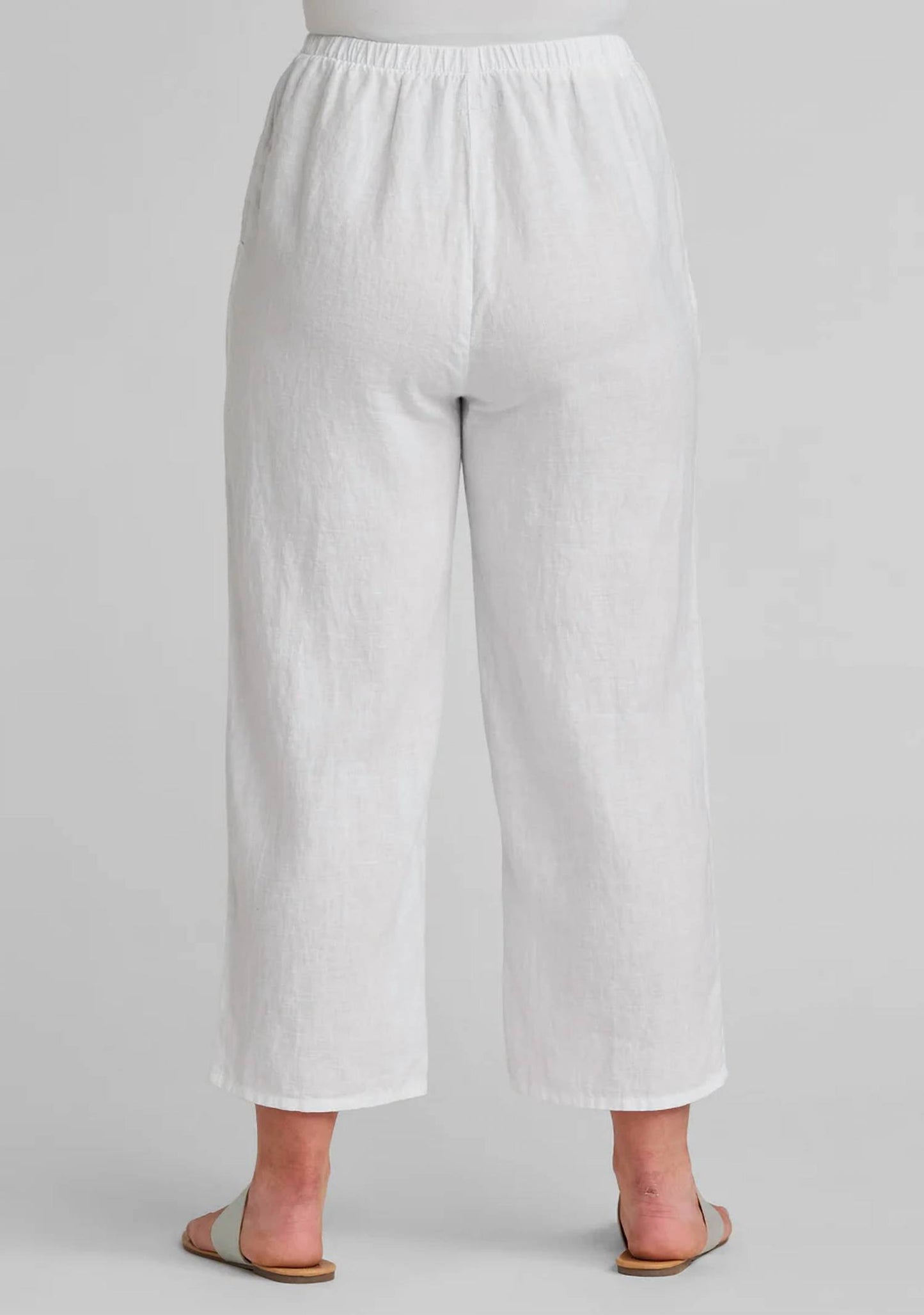 Linen Wide Leg Flood Pants