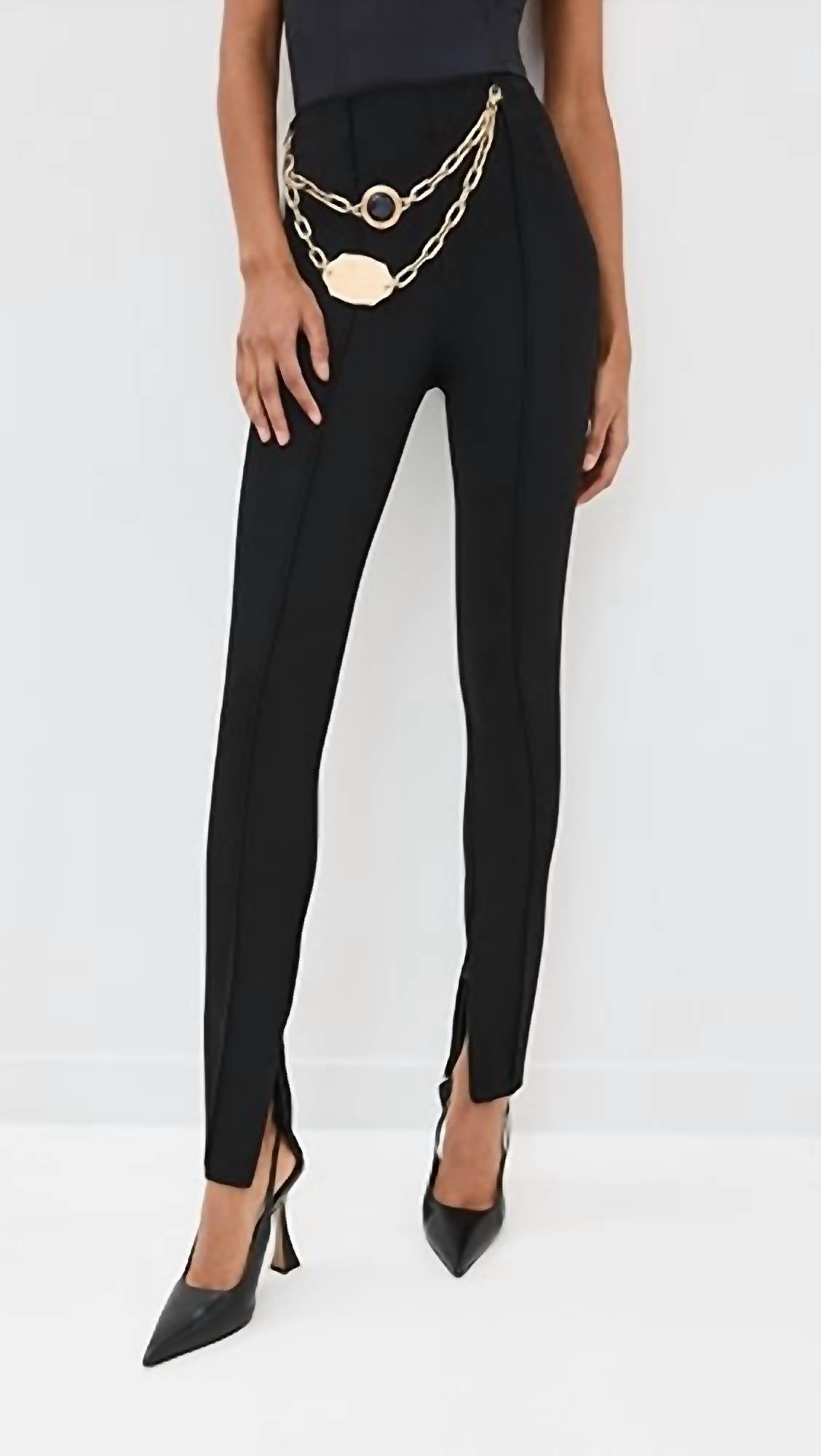 Chain Belt Leggings