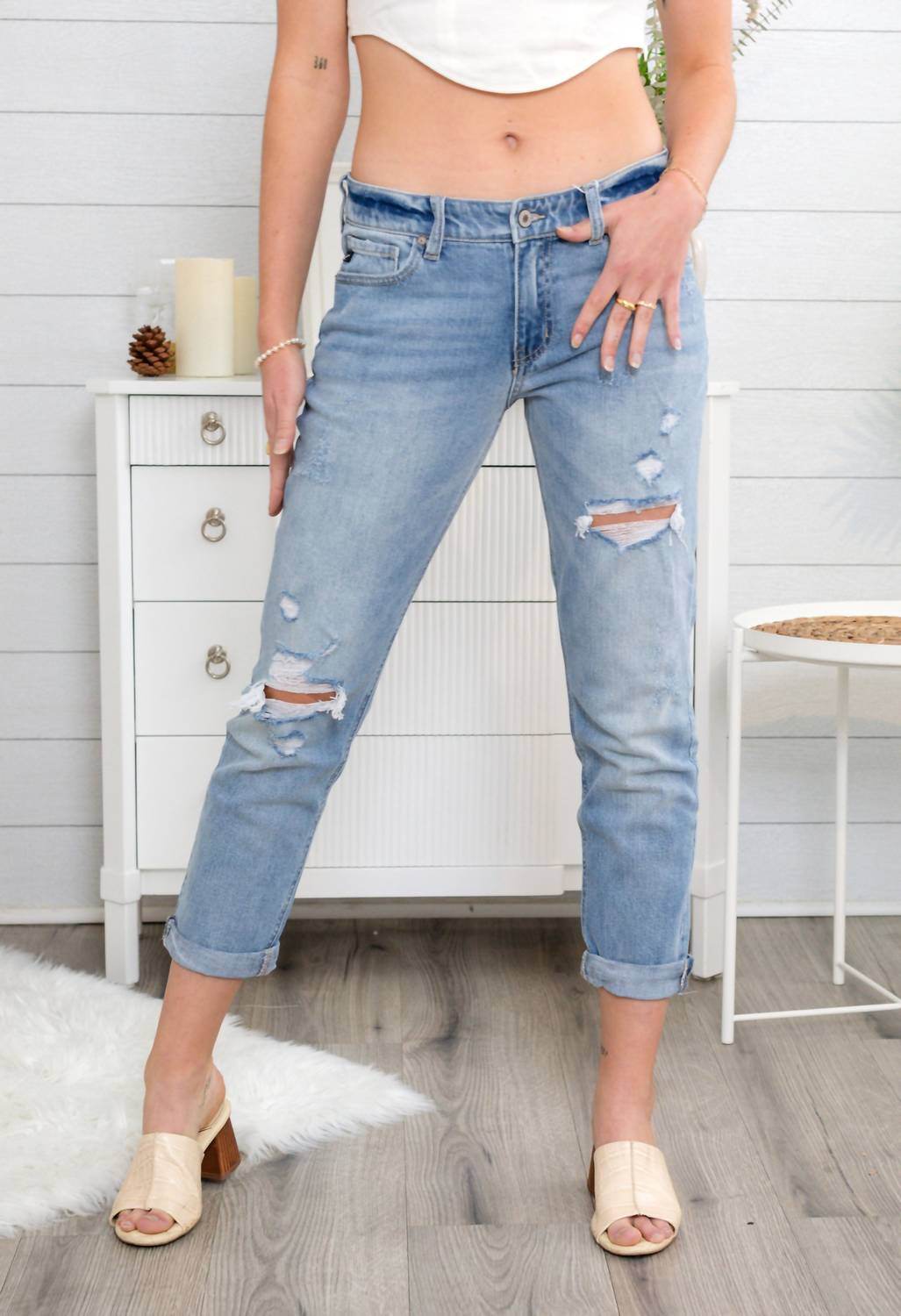 KESTAN - Georgia Mid-rise Boyfriend Jeans - Rack Hunt -