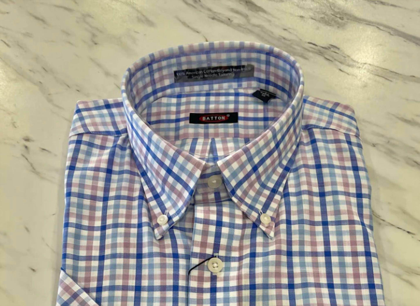 Batton - Men's Cedric Short Sleeve Cotton Shirt - Rack Hunt -