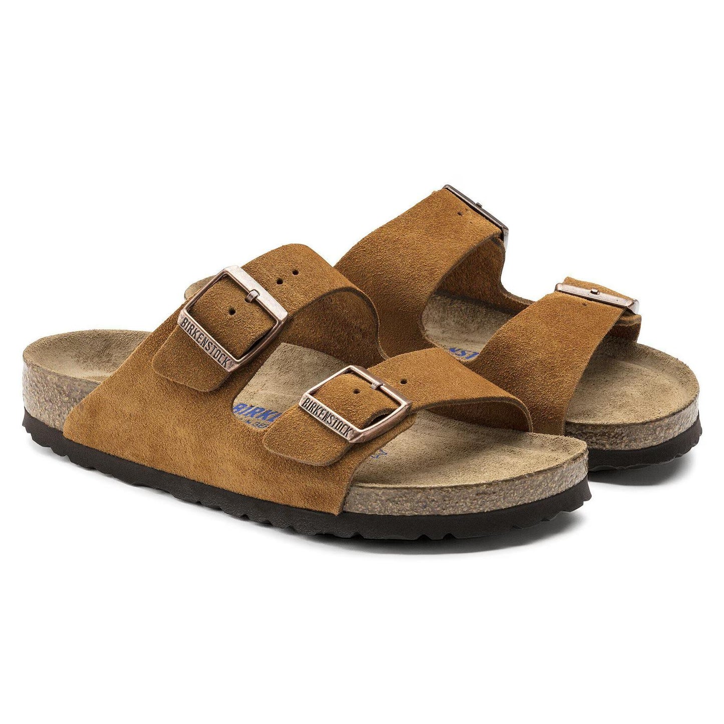 Men's Arizona Soft Footbed Two Strap Sandals