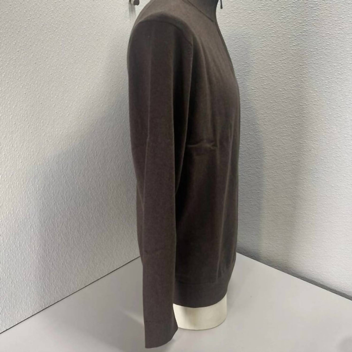 Men’s Washable Cotton-cashmere Half Zip Sweater