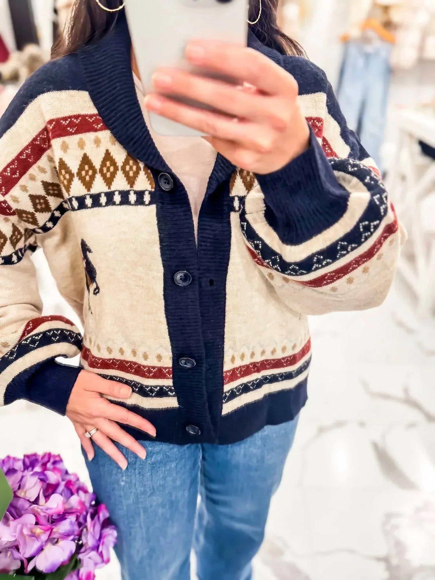 Sunday Edition - Women's Ranch Romance Knit Cardigan - Rack Hunt
