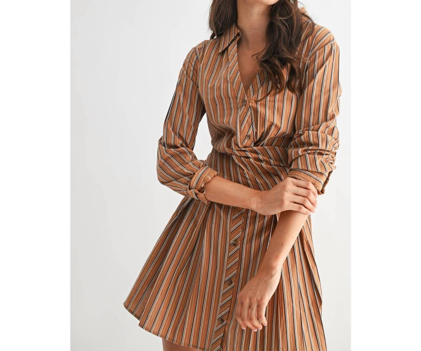 Stripe Collared Dress