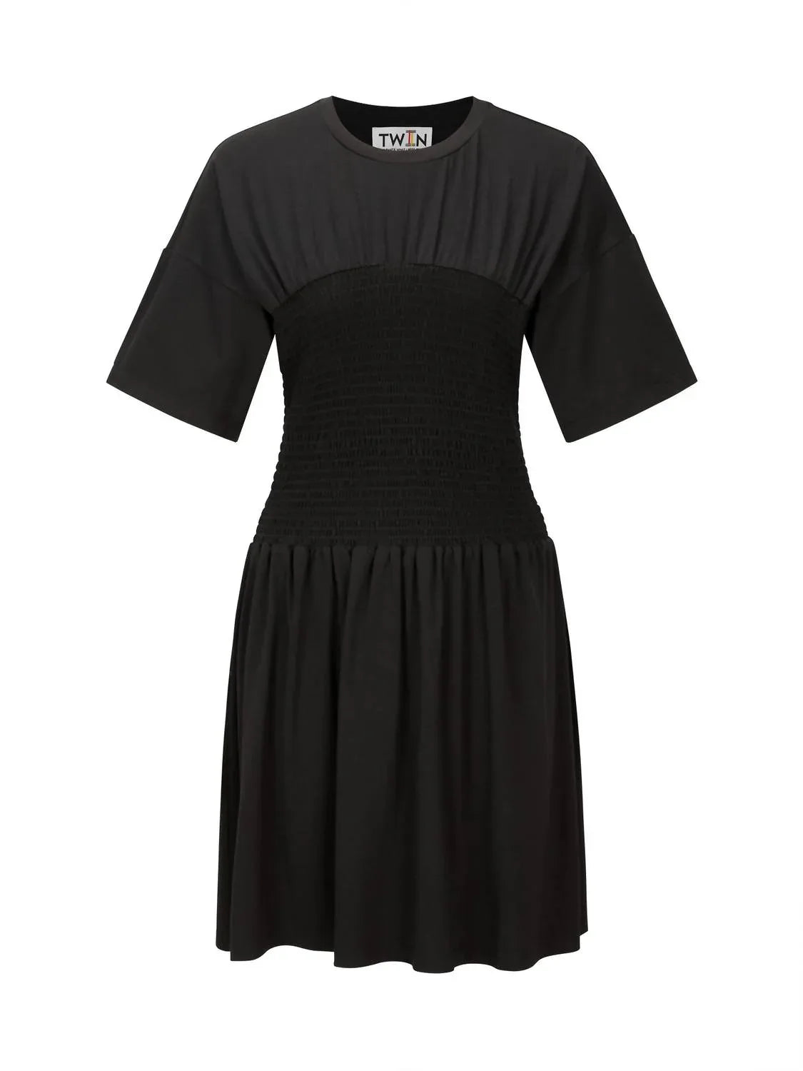 T.W.I.N. That’s What I Need - Women's Shirred T-shirt Dress - Rack Hunt