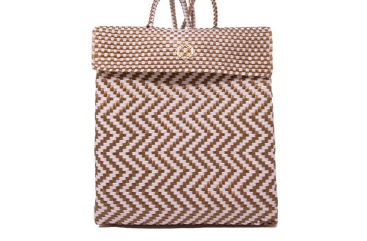 Women's Small Handmade Chevron Backpack