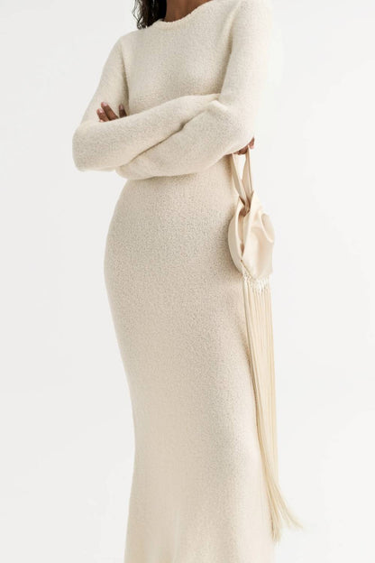 Boucle Long Sleeve Dress