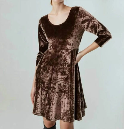 Tough Luv - Studded Velvet Skater Dress - Rack Hunt
