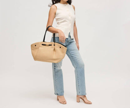 Women's Kaia Straw Tote Bag