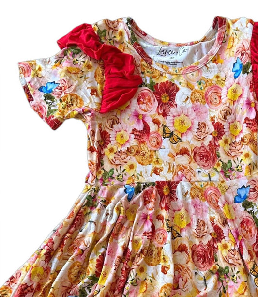 Girl's Charlotte Bamboo Ruffle Spin Dress