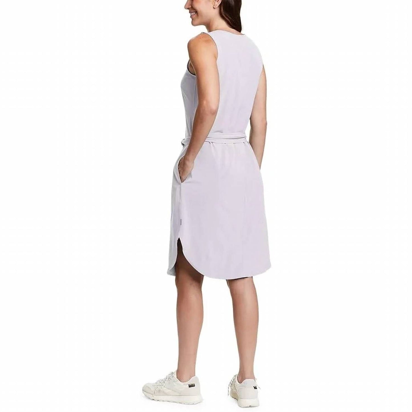 Escapelite Sleeveless Belted Midi Dress - Plus
