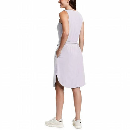 Escapelite Sleeveless Belted Midi Dress - Plus