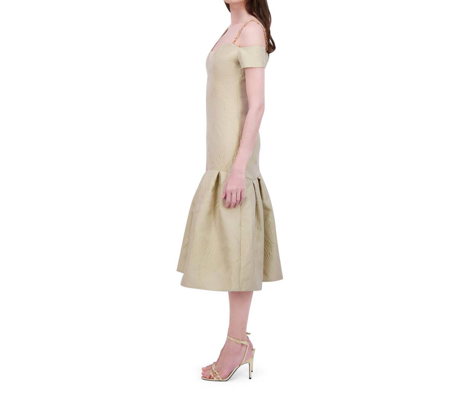 BethelHelena - Tea Garden Off-shoulder Midi Dress - Rack Hunt -