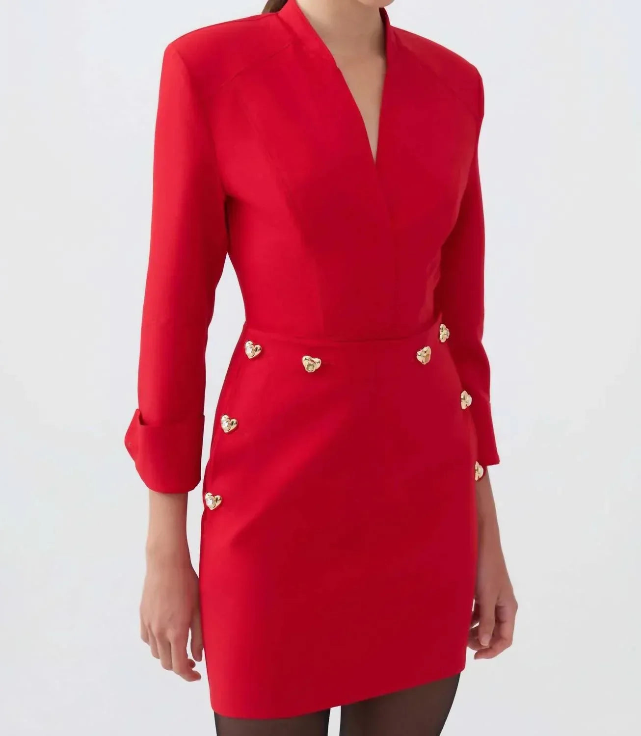 Nocturne - Shoulder Pad Mini Dress - Rack Hunt