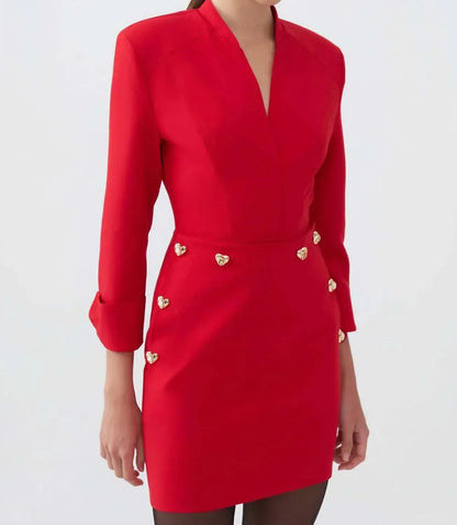 Nocturne - Shoulder Pad Mini Dress - Rack Hunt