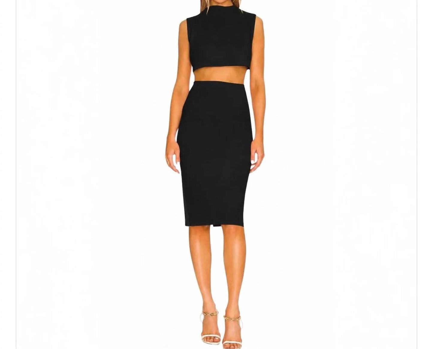 Lilian Heart Dress Cutout Midi Dress