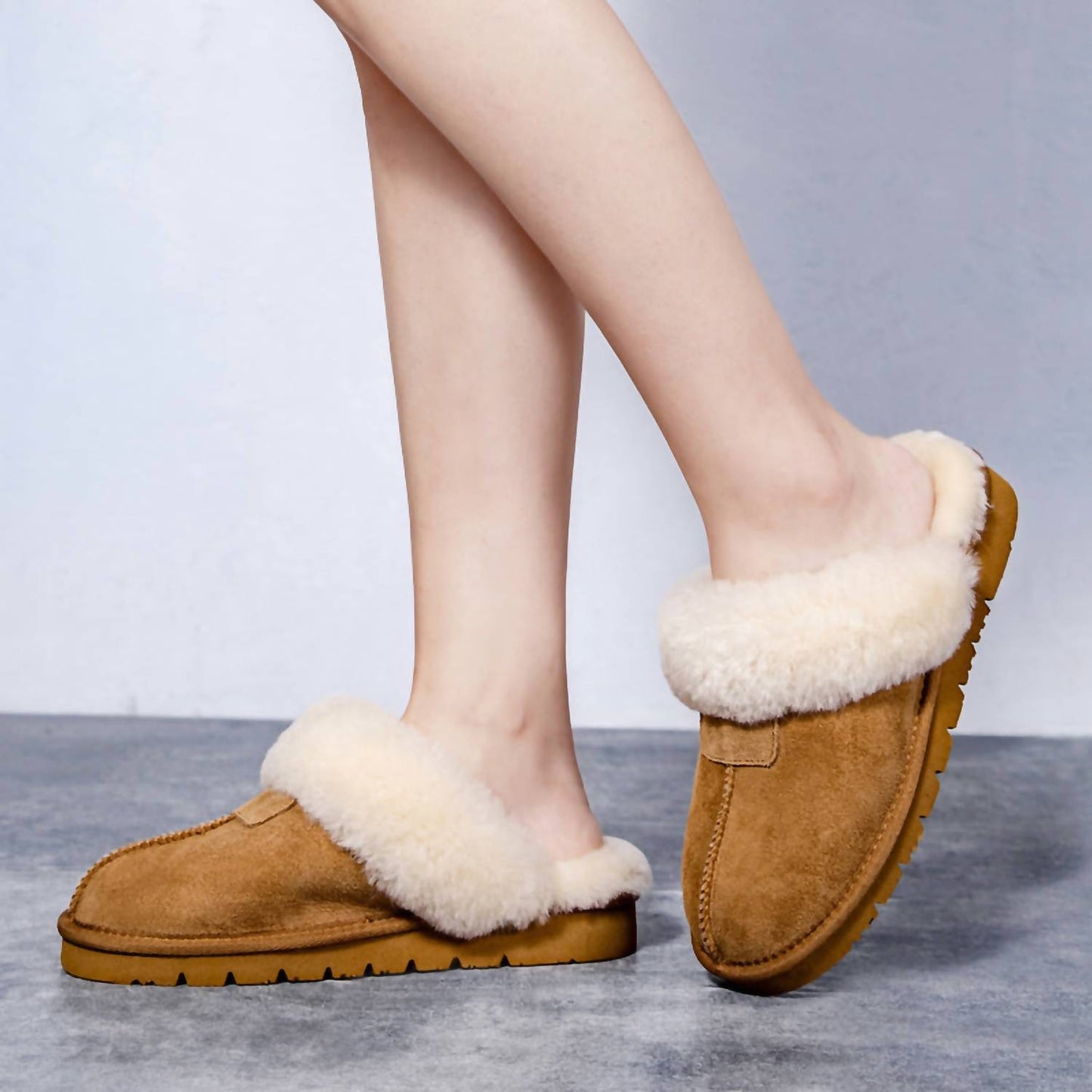 Women's Indoor Shearling Shoes Slippers