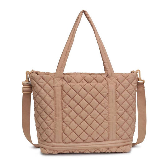 Women's Lanya Quilted Nylon Travel Tote Bag