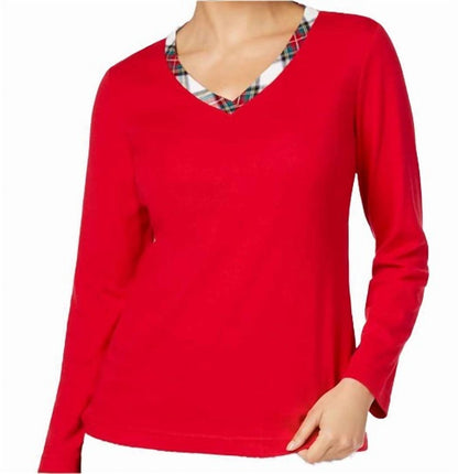 Women's Knit Long Sleeve Pajama Top