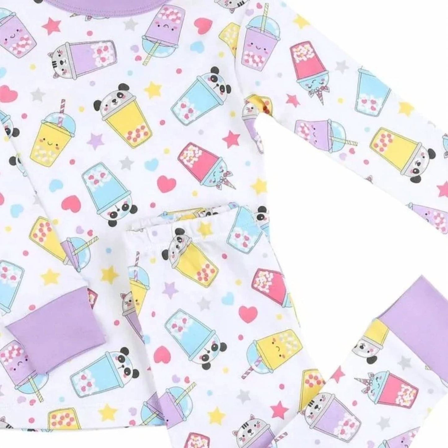 Kid's Bubble Tea Long Pajamas
