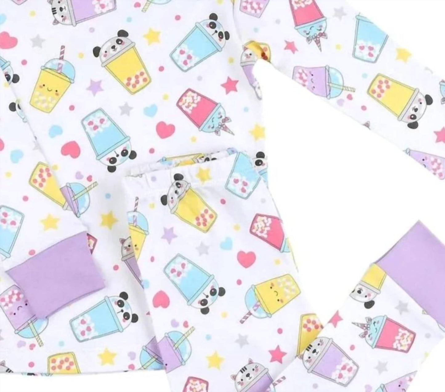 Kid's Bubble Tea Long Pajamas