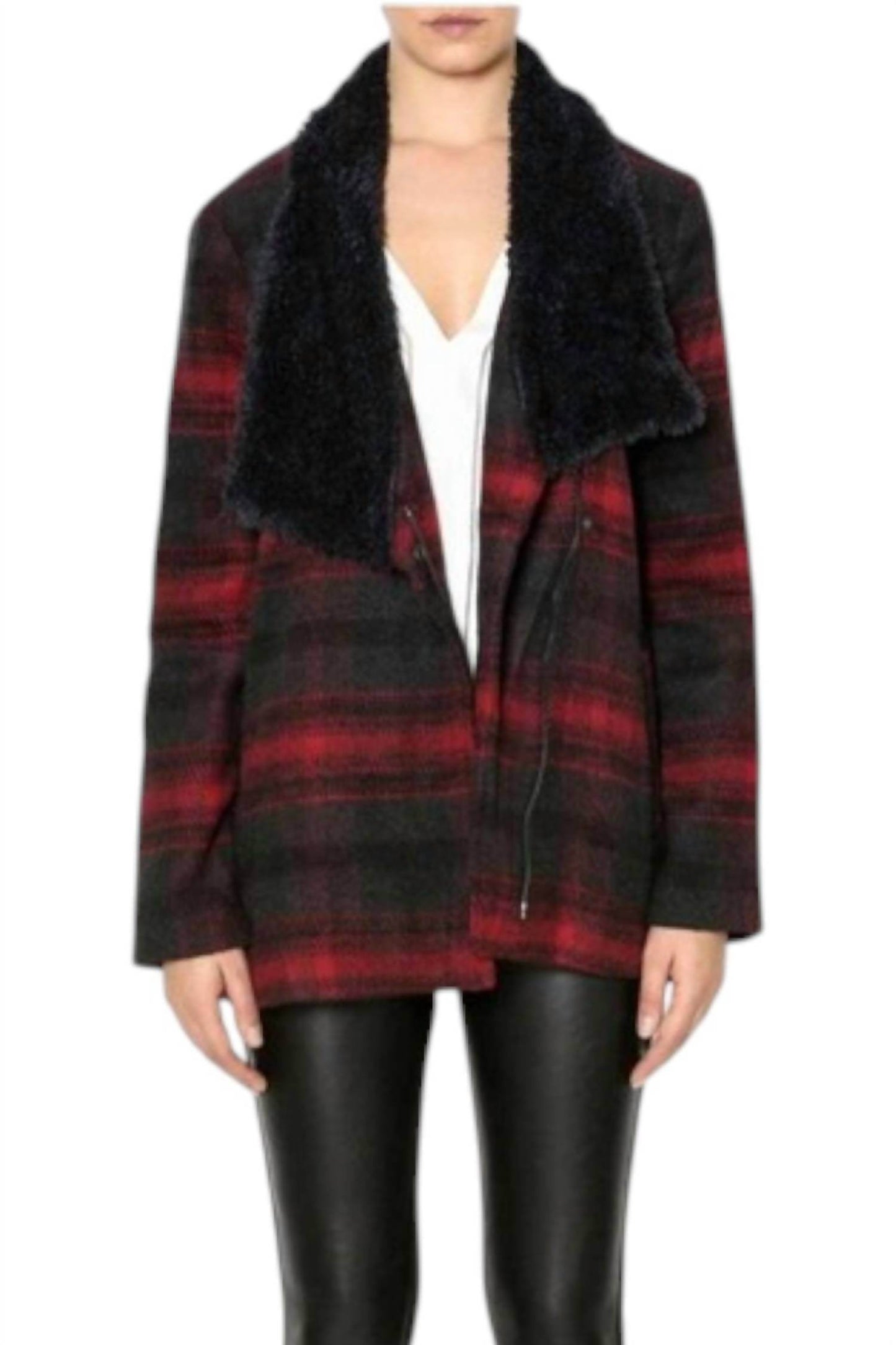 JACK by BB Dakota - Rydell Plaid Wubby Collar Jacket - Rack Hunt -