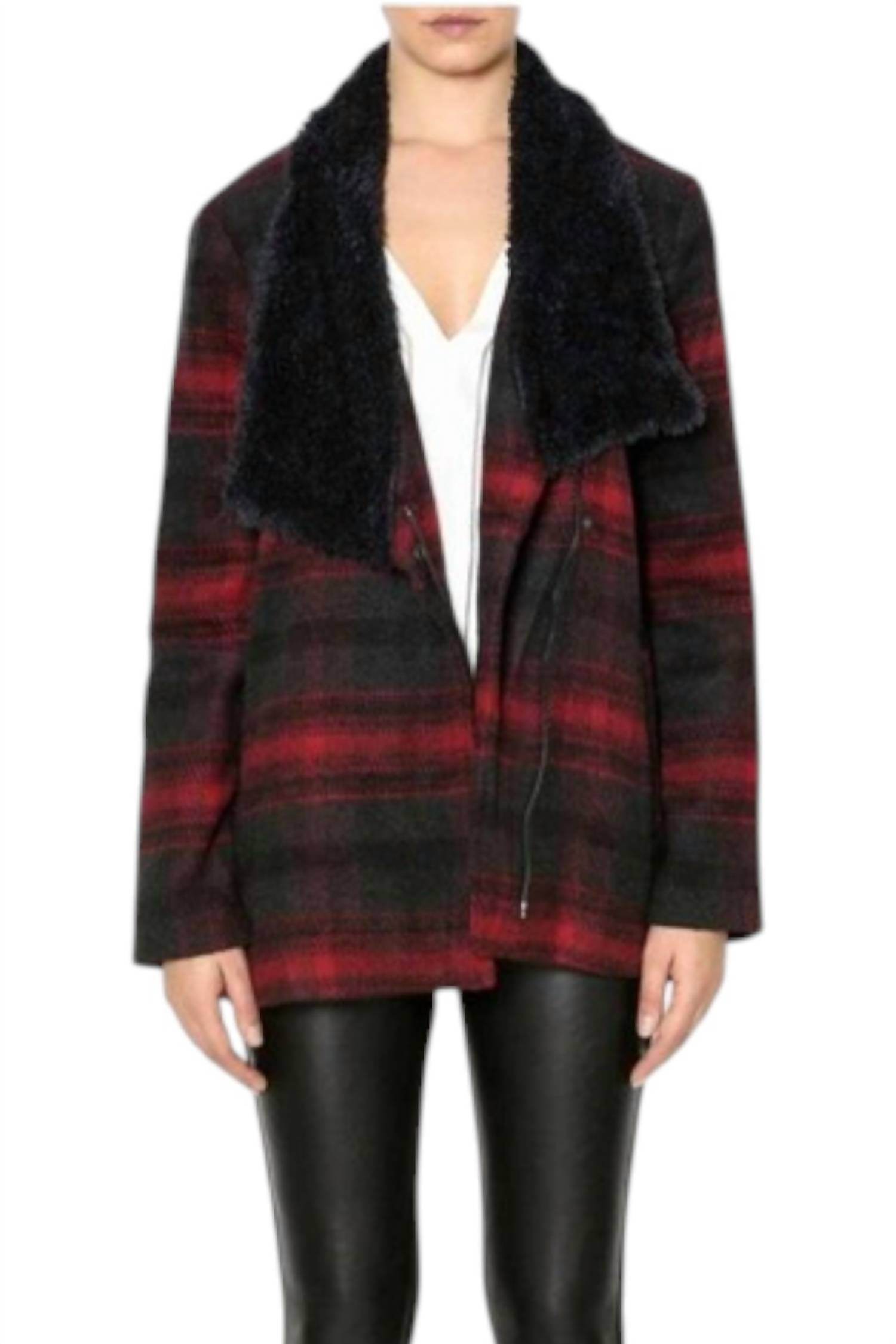 JACK by BB Dakota - Rydell Plaid Wubby Collar Jacket - Rack Hunt -