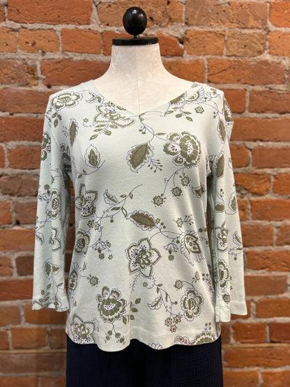 Women's V-neck 3/4-sleeve Tunic