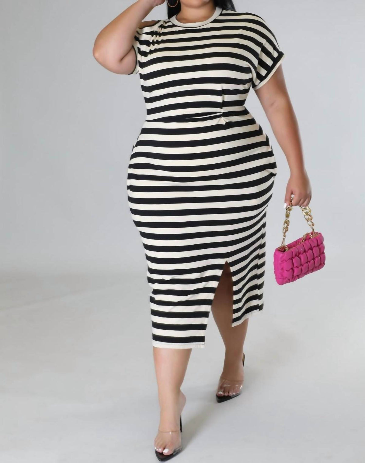 Stripe Dress - Plus