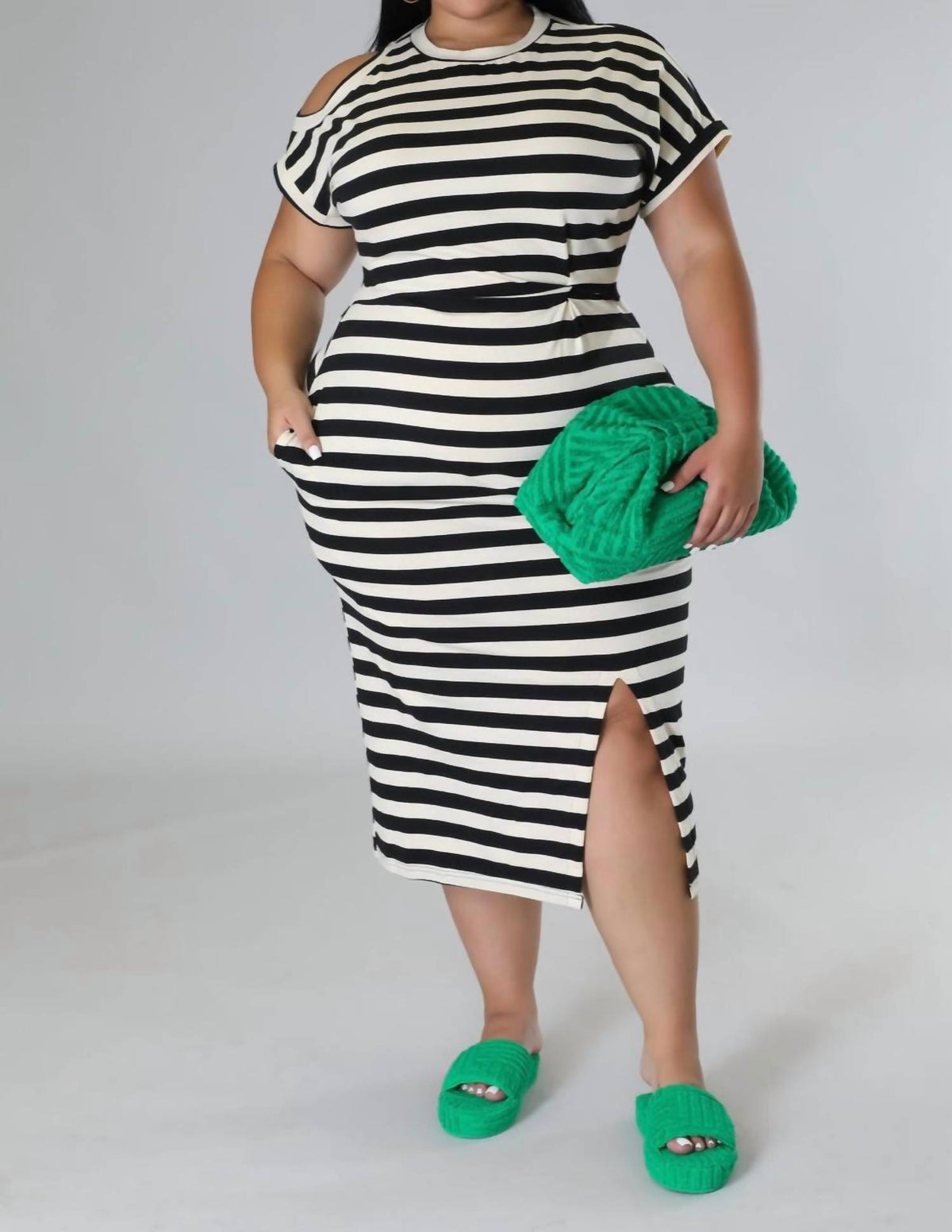 Stripe Dress - Plus