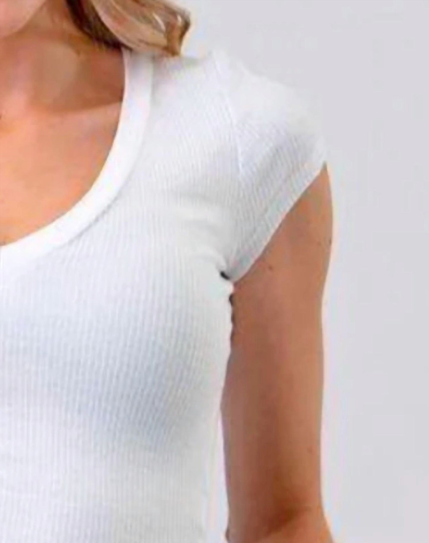 Crop V-neck Short Sleeve Top