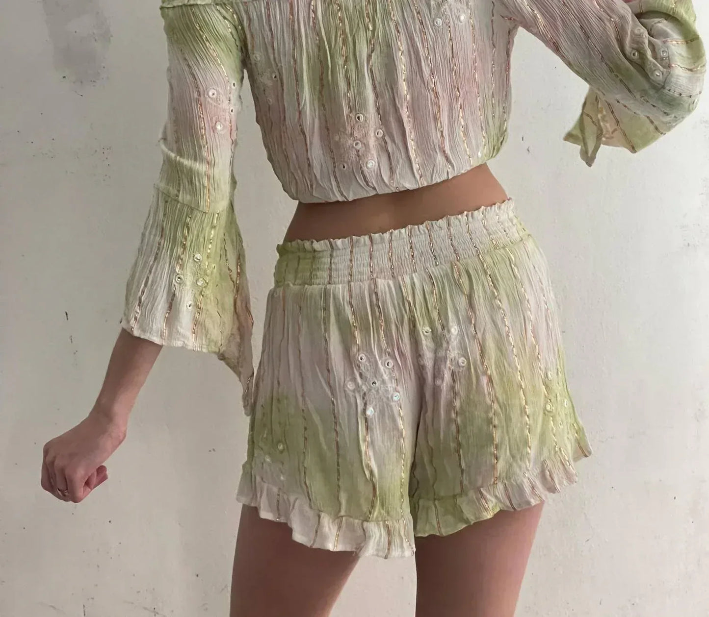 Boho Madrid - Women's Glimmer Shorts Set - Rack Hunt