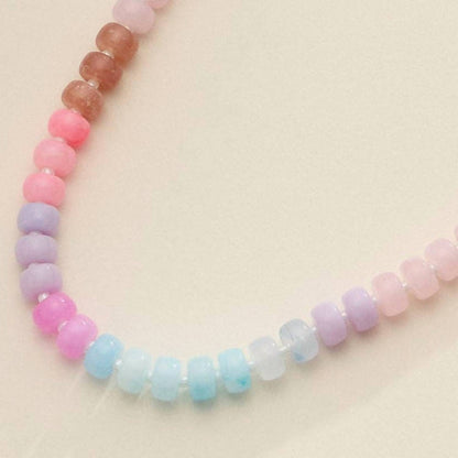 Women's Colorful Beaded Statement Necklace