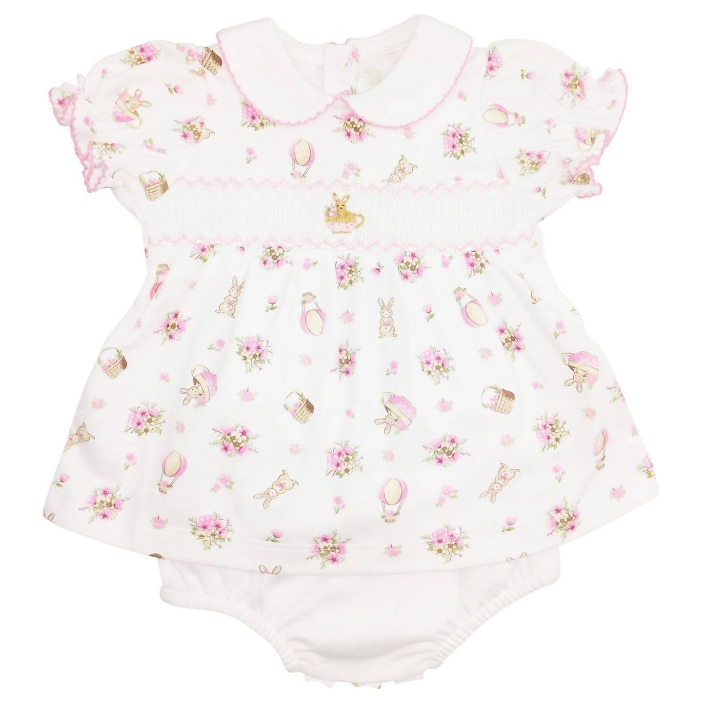 "Bella Bunny" Hand Smocked Dress and Bloomer Set