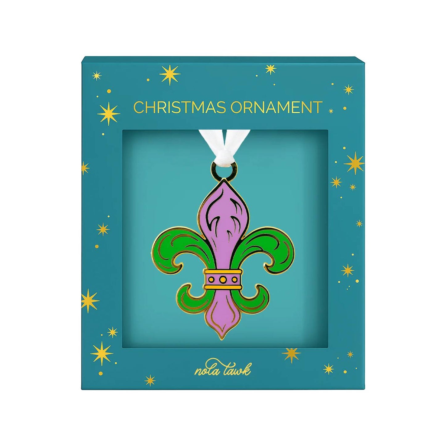 Fleur De Lis Enamel Ornament