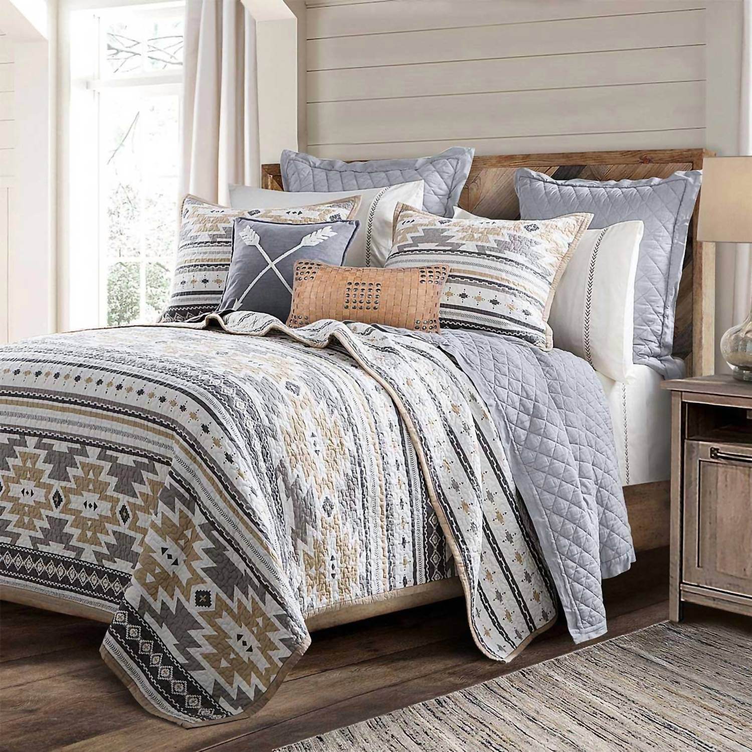 HiEnd Accents - Desert Sage Reversible Quilt Set - Rack Hunt -