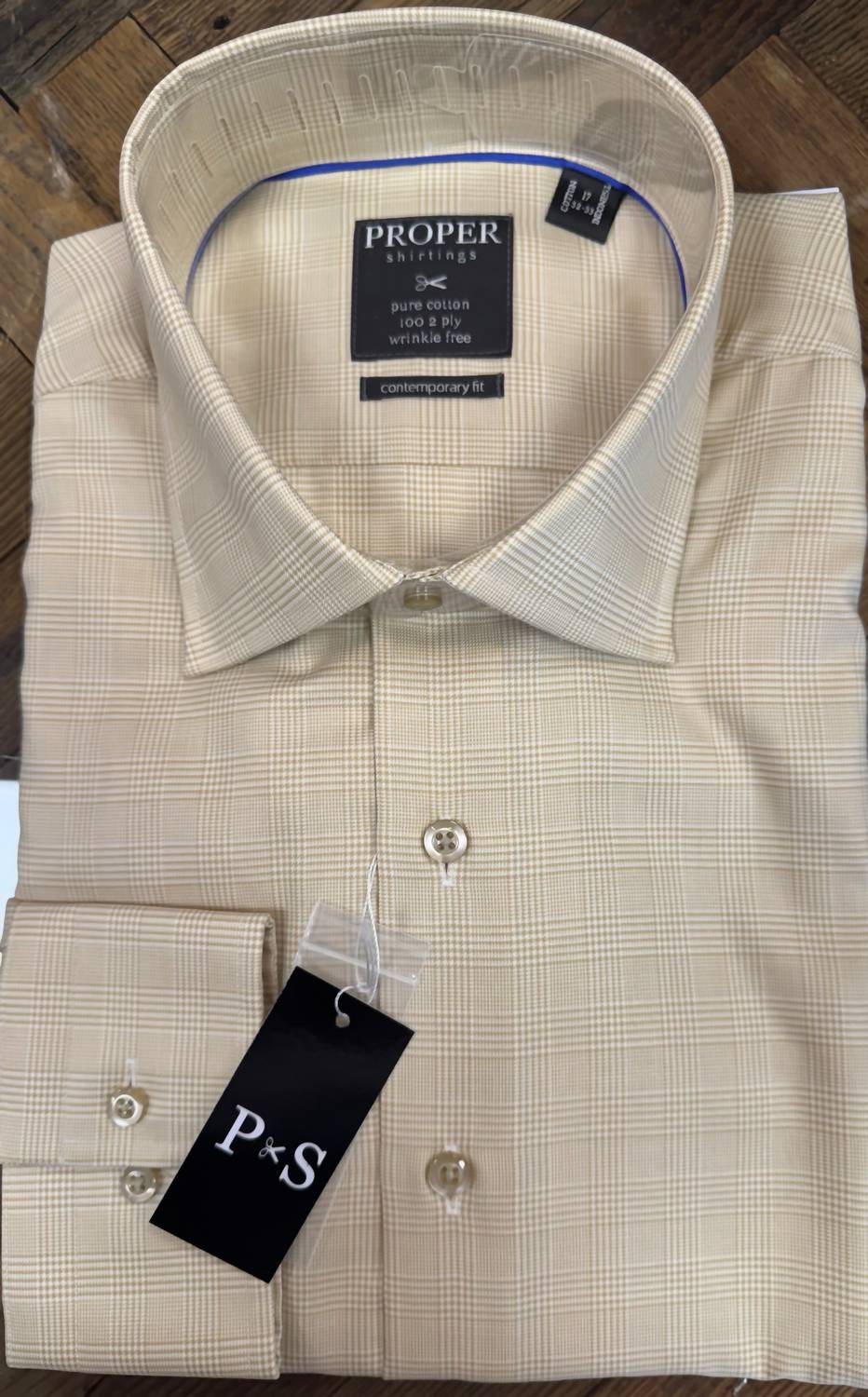 Men's Proper Contemp Long Sleeve Button Doon Shirt